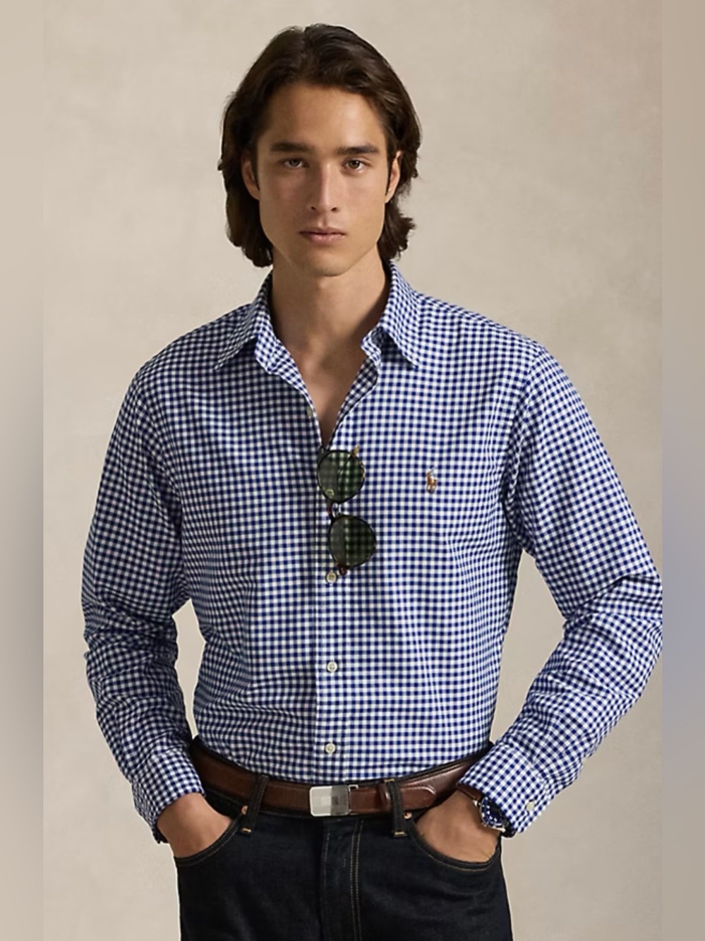 Polo Ralph Lauren Classic Fit Gingham Oxford Shirt large